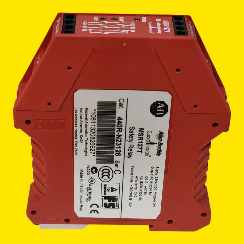 Allen-bradley 440r-n23126 Safety Relay Msr127t Guardmaster.