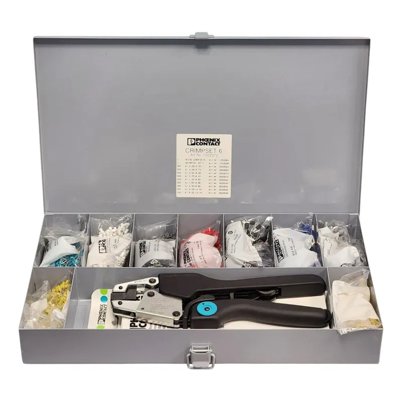 Phoenix Contact Crimpset 6 Juego De Herramientas 1202072 Gris (estuche) / Negro (herramienta)