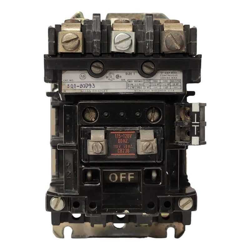Allen-bradley 500-bod93 Contactor Trifásico Nema