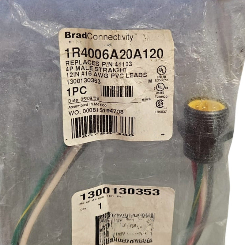 Brad Connectivity 1r4006a20a120 4pins P/n 41103