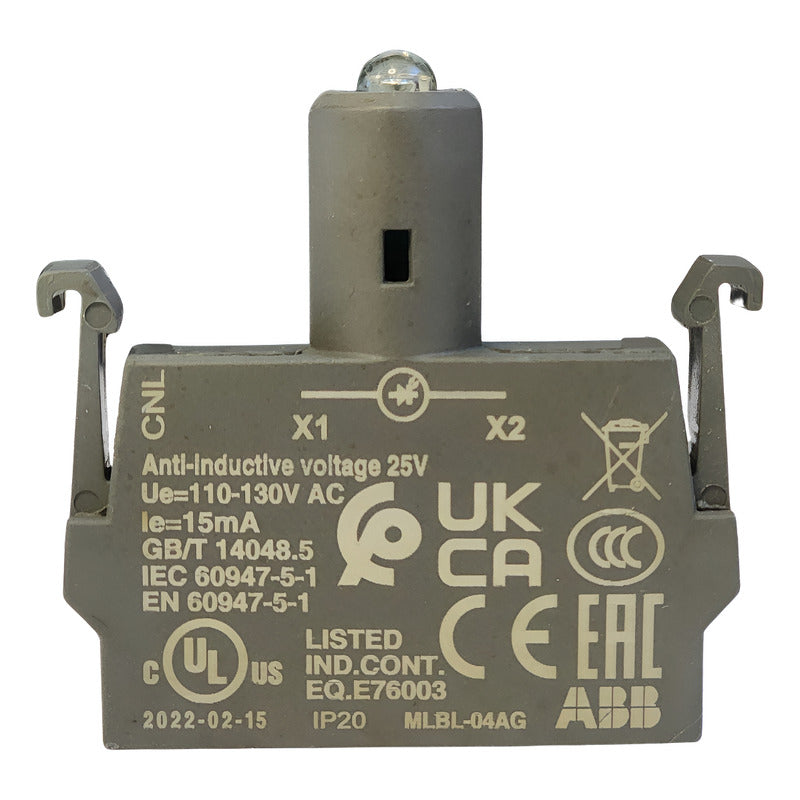 Bloque Led Abb Mlbl-04ag Verde 110-130v Ca