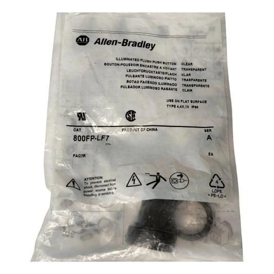 Allen-bradley 800fp-lf7 Botón Pulsador Luminoso Tra Rasante