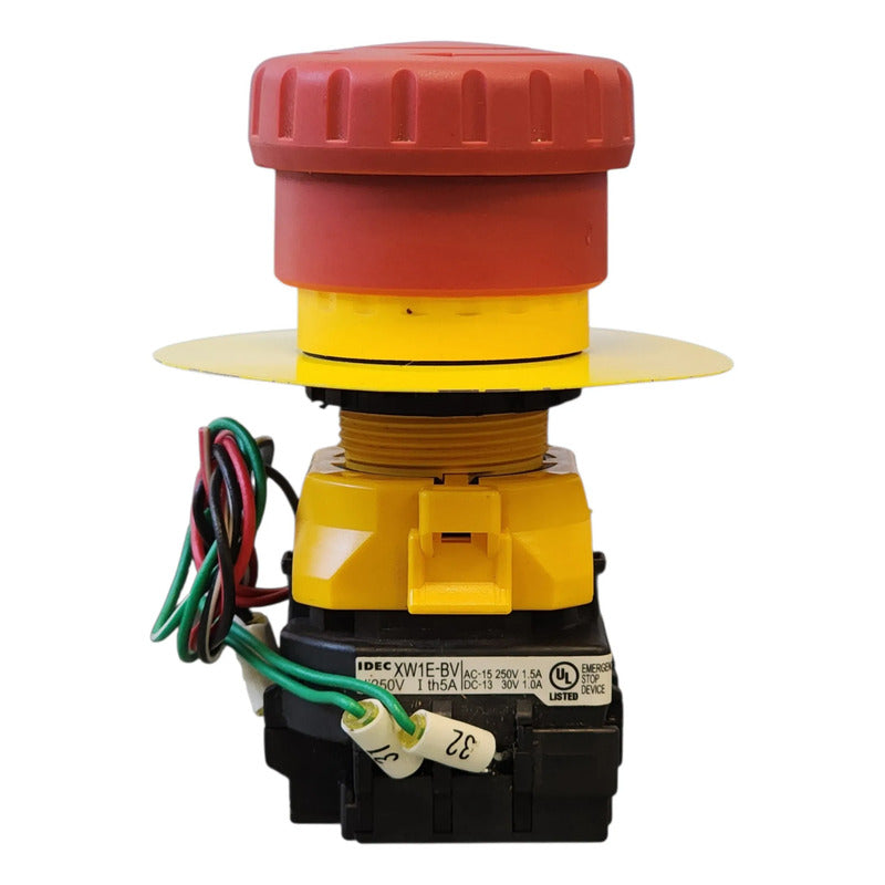 Idec Xw1e-bv Botón De Parada De Emergencia Rojo/amarillo