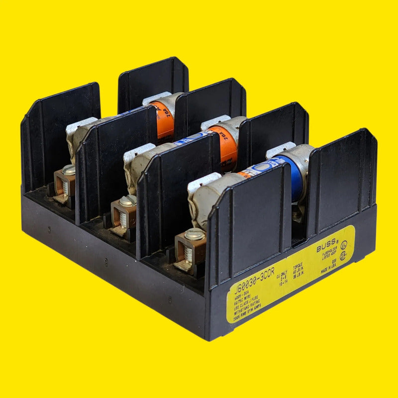 Portafusible J60030-3cor + 3 Fusibles Mersen Ajt20 20a 600v