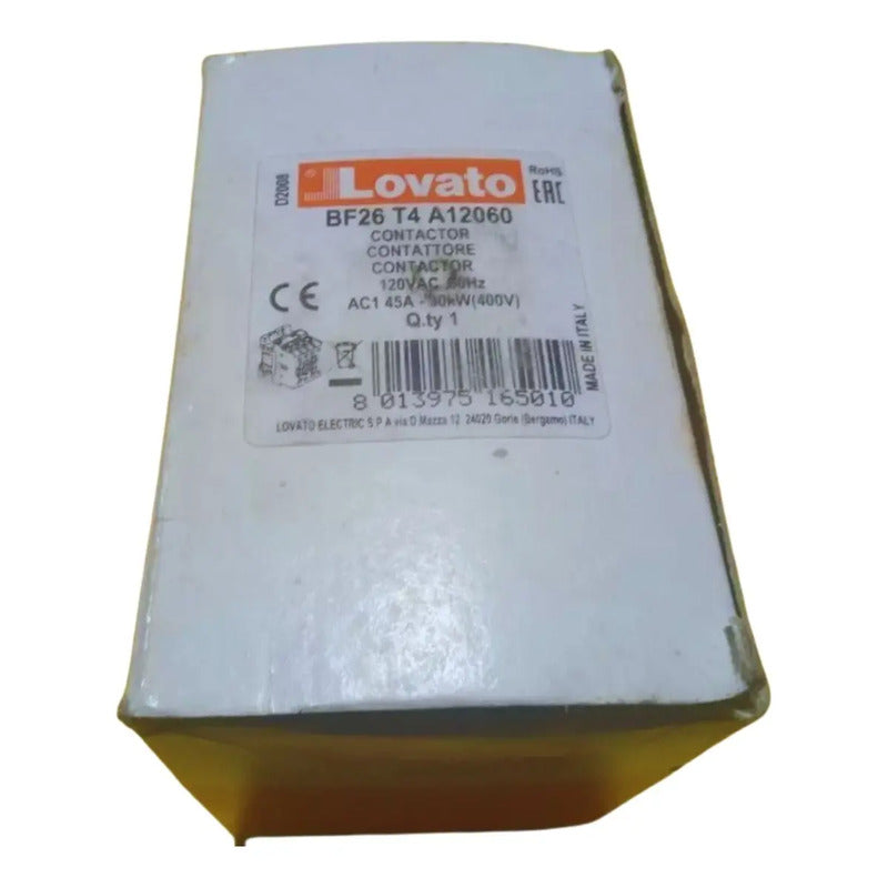 Lovato Electric Bf26t4a, 3-polo Contactor 690v 45a.