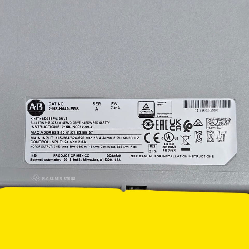 Allen-bradley Kinetix 5500 2198-h040-ers