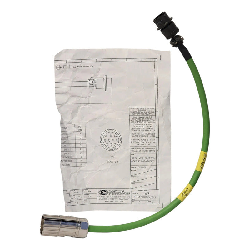 Control Techniques Srbazb Cable Adaptador Motor Unimotor