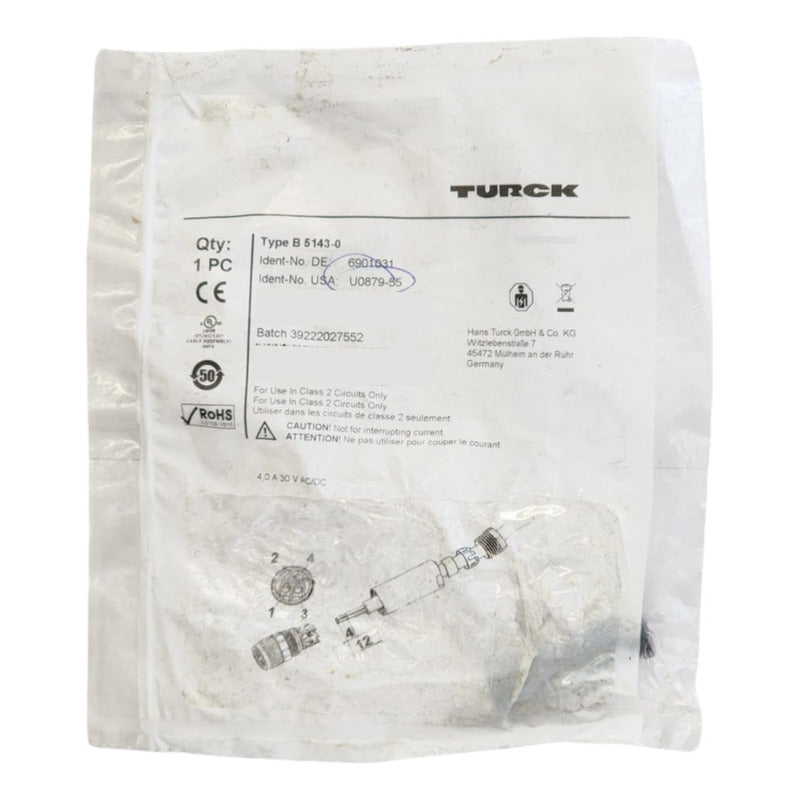 Turck B 5143-0 Sensor Inductivo Industrial Id 6901031