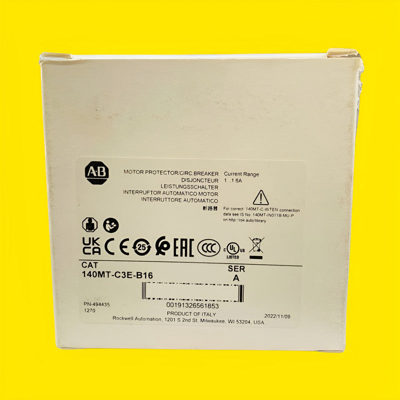 Allen Bradley 140mt-c3e-b16  Interruptor Protector De Motor