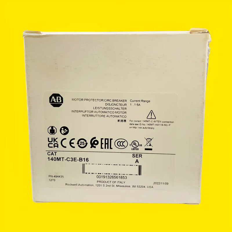 Allen Bradley 140mt-c3e-b16  Interruptor Protector De Motor