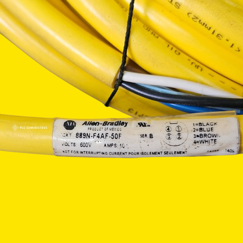 Allen-bradley Cable Qd Corset 4 Pin 889n-f4af-50f