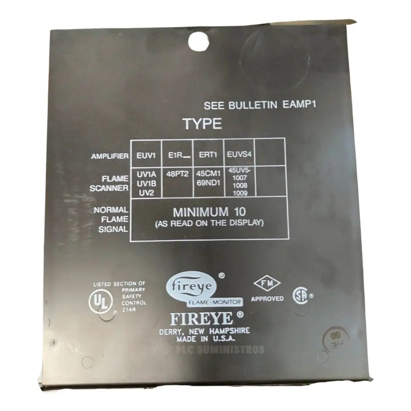 Fireye Euv1 Modulo Amplificador De Llama Ultravioleta