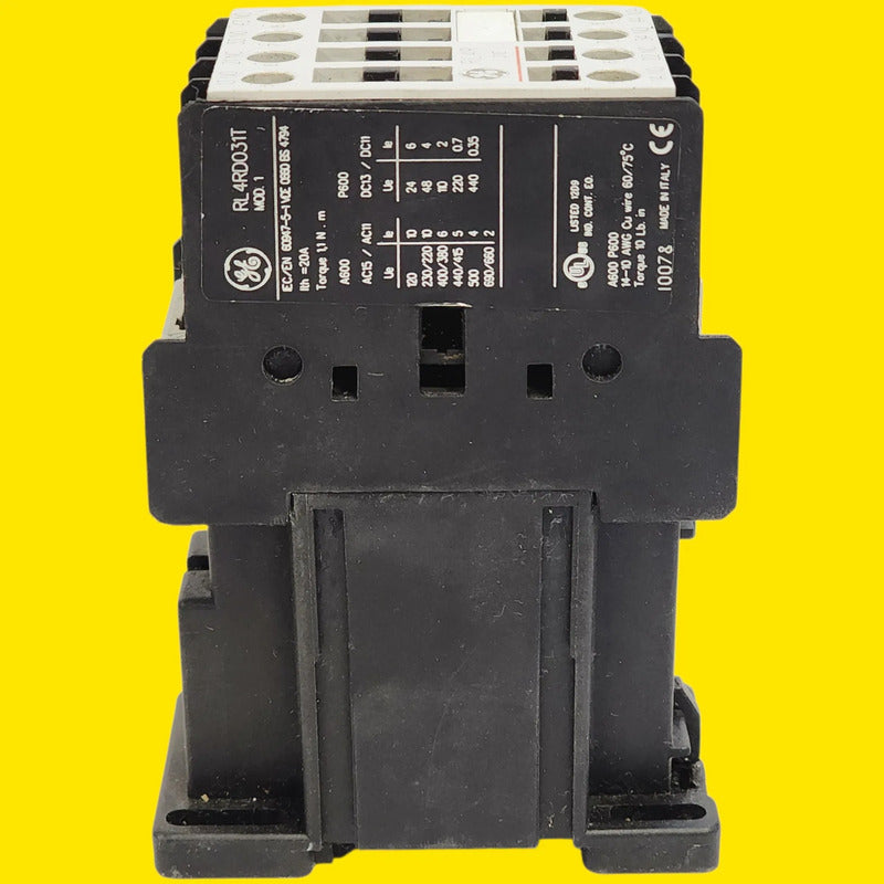 General Electric Rl4rd031t Contactor Industrial Eléctrico