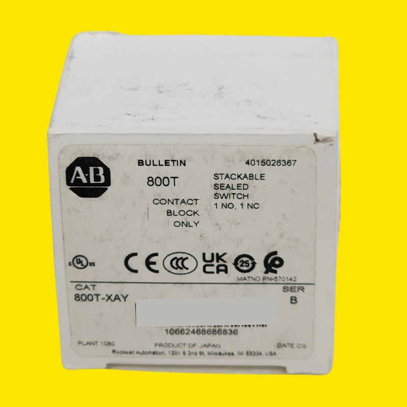 Allen Bradley 800t-xay Selector Industrial De Control