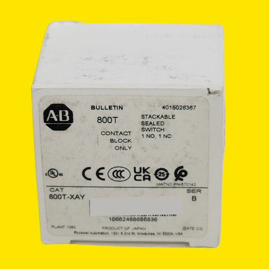 Allen Bradley 800t-xay Selector Industrial De Control