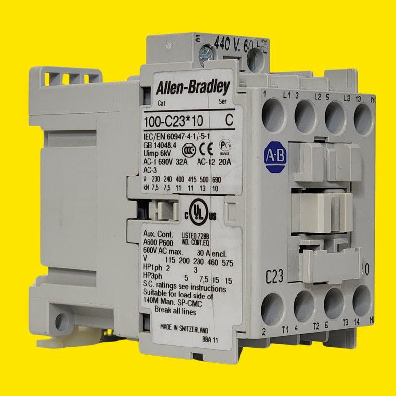 Allen-bradley 100-c23b10 Contactor 23a 3 Polos 440v