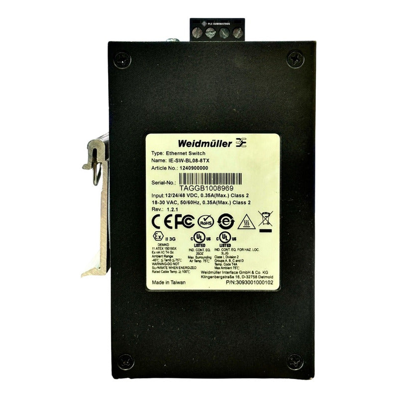 Weidmuller Ie-sw-bl08-8tx Conmutador Para Red