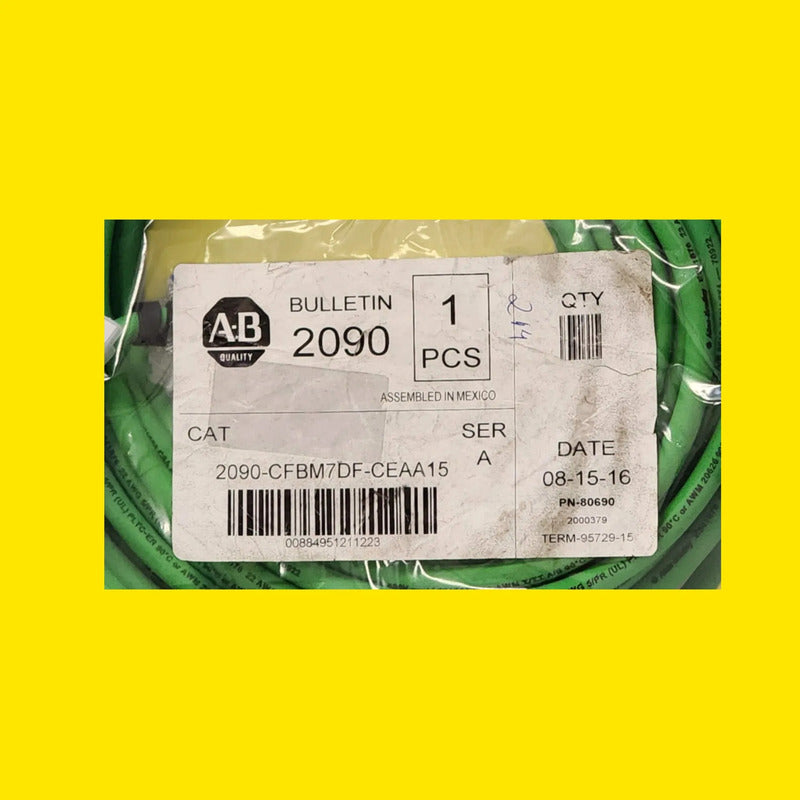 Allen-bradley 2090-cfbm7df-ceaa15 Cable Encoder Verde