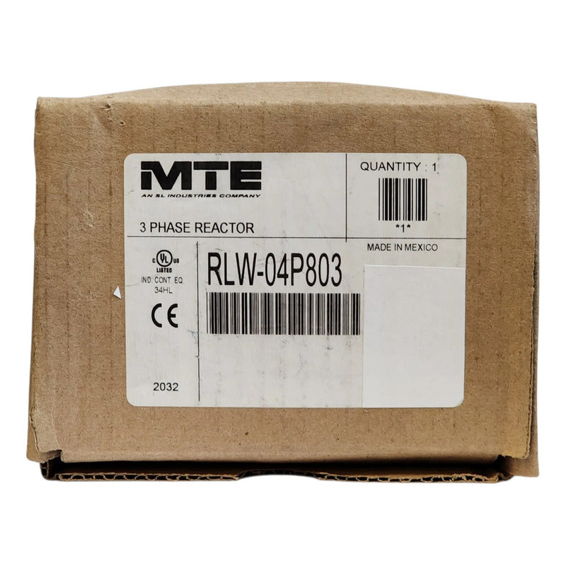 Mte Rlw-04p803 Reactor De Línea Trifásico 4.8a 600v
