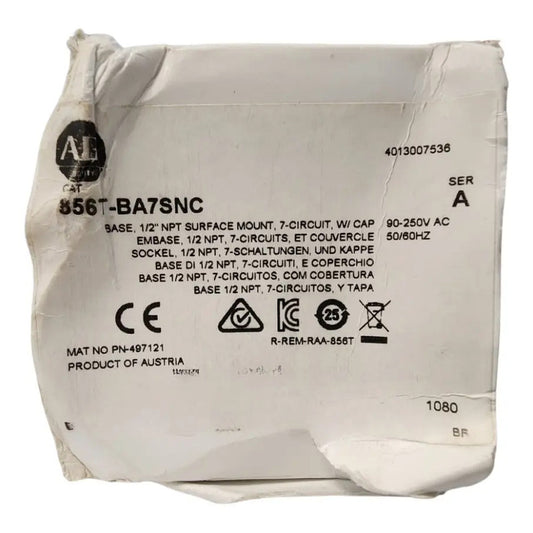 Allen-bradley 856t-ba7snc Base De Montaje Preensamblada
