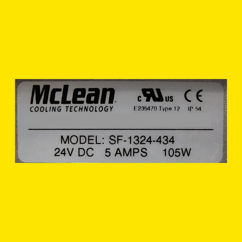 Ventilador Con Filtro Mclean Sf-1324-434 Para Gabinete 24vdc