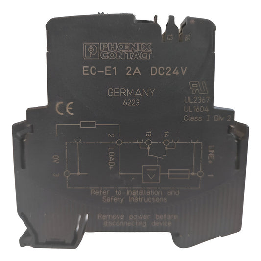 Phoenix Contact Ec-e1 2a Dc 24v Interruptor Autom. Negro