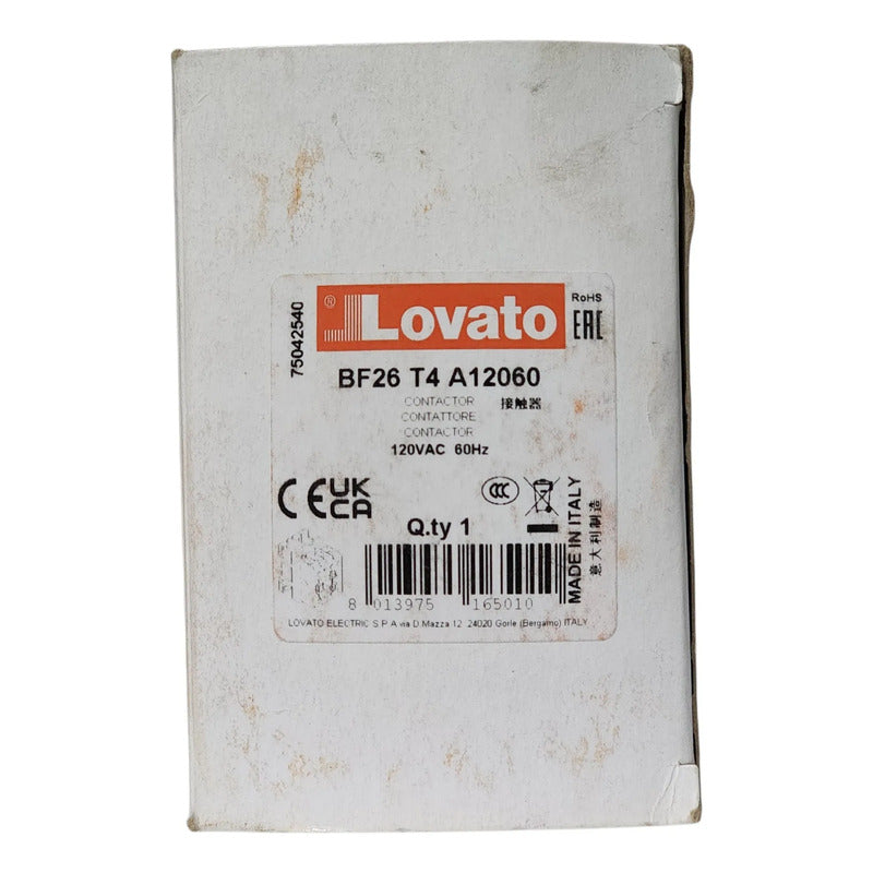 Lovato Electric Bf26t4a, 3-polo Contactor 690v 45a.
