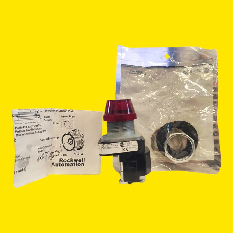 Allen-bradley 800t-p16r Luz Piloto Roja 120v Ac