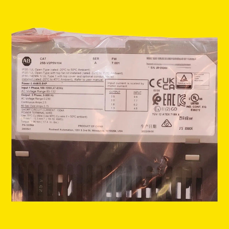 Variador Allen Bradley 25b-v2p5n104 Powerflex 525 120v