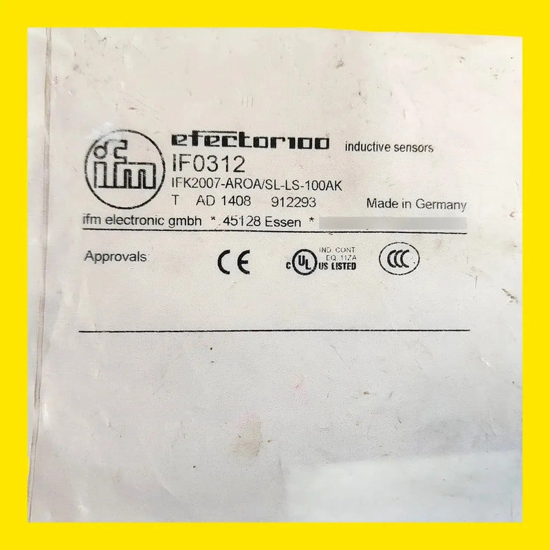 Ifm If0312 Ifk2007-aroa/sl-ls-100ak Sensor