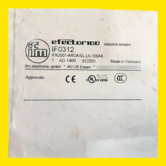 Ifm If0312 Ifk2007-aroa/sl-ls-100ak Sensor