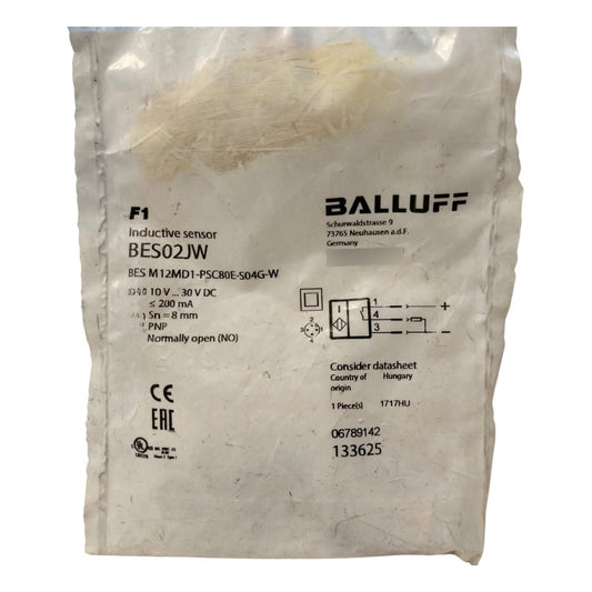 Balluff Bes02jw Bes M12md1-psc80e-s04g-w Sensor Induc