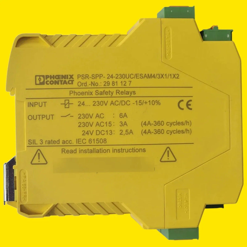 Phoenix Contact Psr-spp-24-230uc 2981127 Relé Seguridad Amarillo/verde