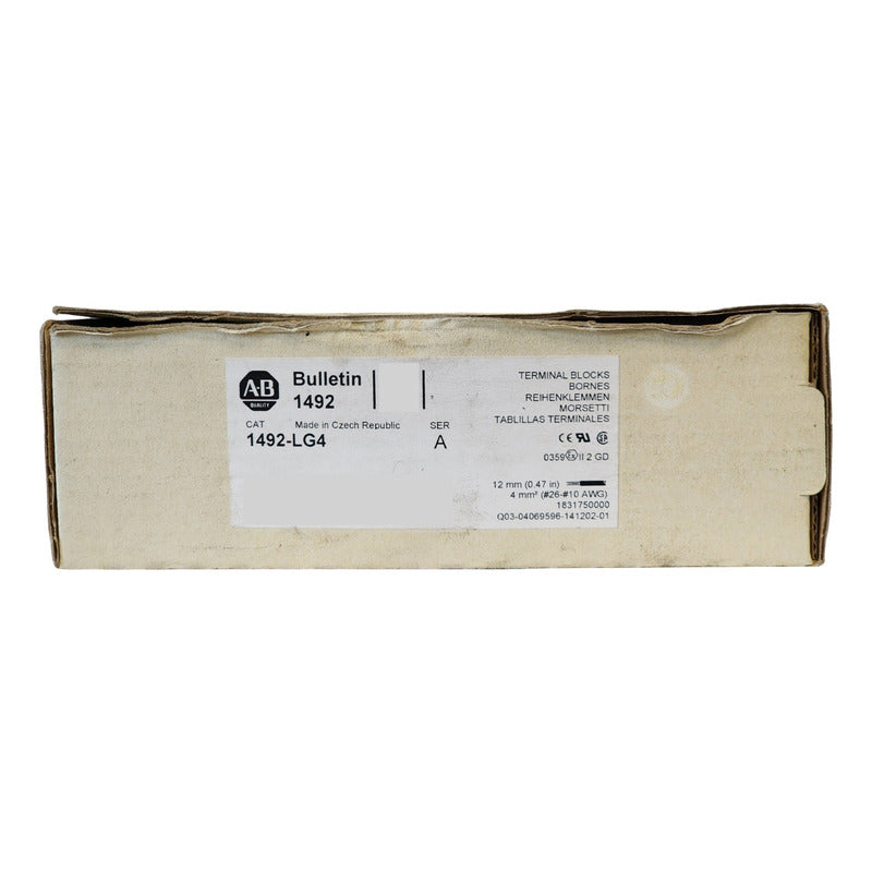 Bloque Terminal Tierra Allen-bradley 1492-lg4 (42 Pzs)