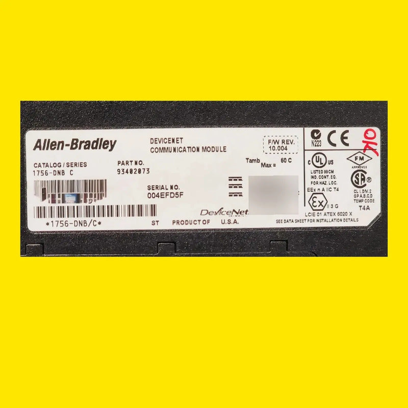 Allen Bradley 1756-dnb Módulo Devicenet Para Controllogix Serie C