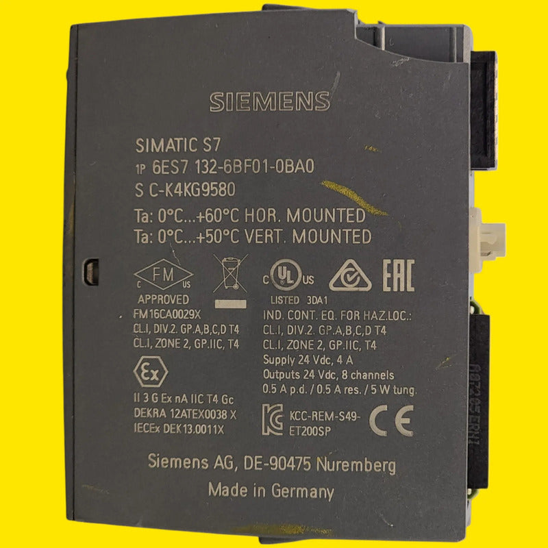 Siemens 6es7132-6bf01-0ba0 Módulo 8 Salidas 24 Vcc