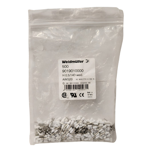 H0,5/14d W Terminal, Ferrul Awg20 9019010000 500 Piezas