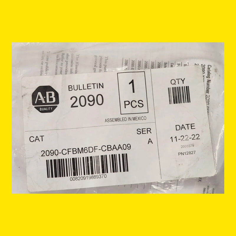 Allen-bradley 2090-cfbm6df-cbaa09 Cable Feedback 9m Negro