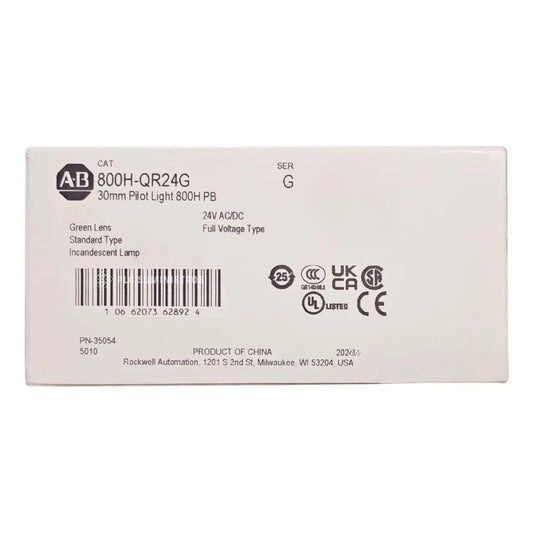 Allen-bradley 800h-qr24g 30mm Pilot Light 800h Pb 24v Ac/dc