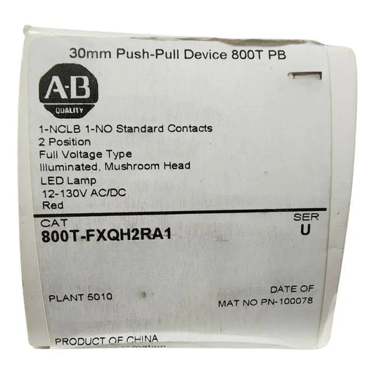 Allen Bradley 800t-fxqh2ra1 2 Position. Nuevo