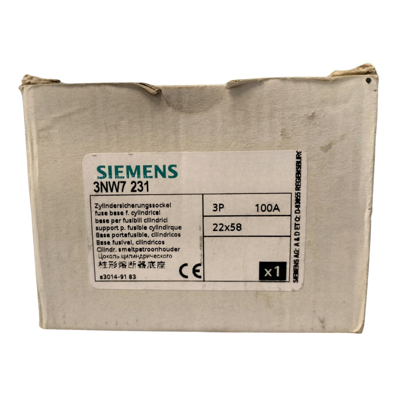 Siemens 3nw7 231 Base Porta Fusible