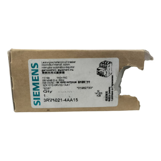 Siemens 3rv1021-4aa15 Interruptor Automático/disyuntor.