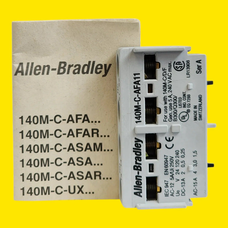 Allen-bradley 140m-c-afa11 Auxyliary Contact Bulletin 140