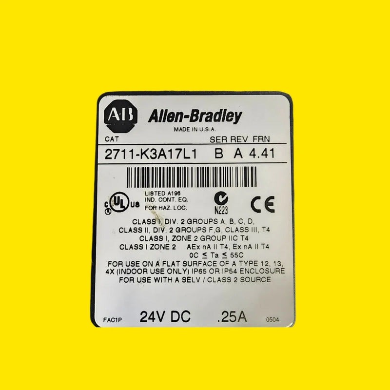 Allen-bradley 2711p-t7c21d8s Panelview