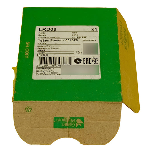 Schneider Lrd08 Relevador Sobrecarga 2.5 - 4.0 Amps -