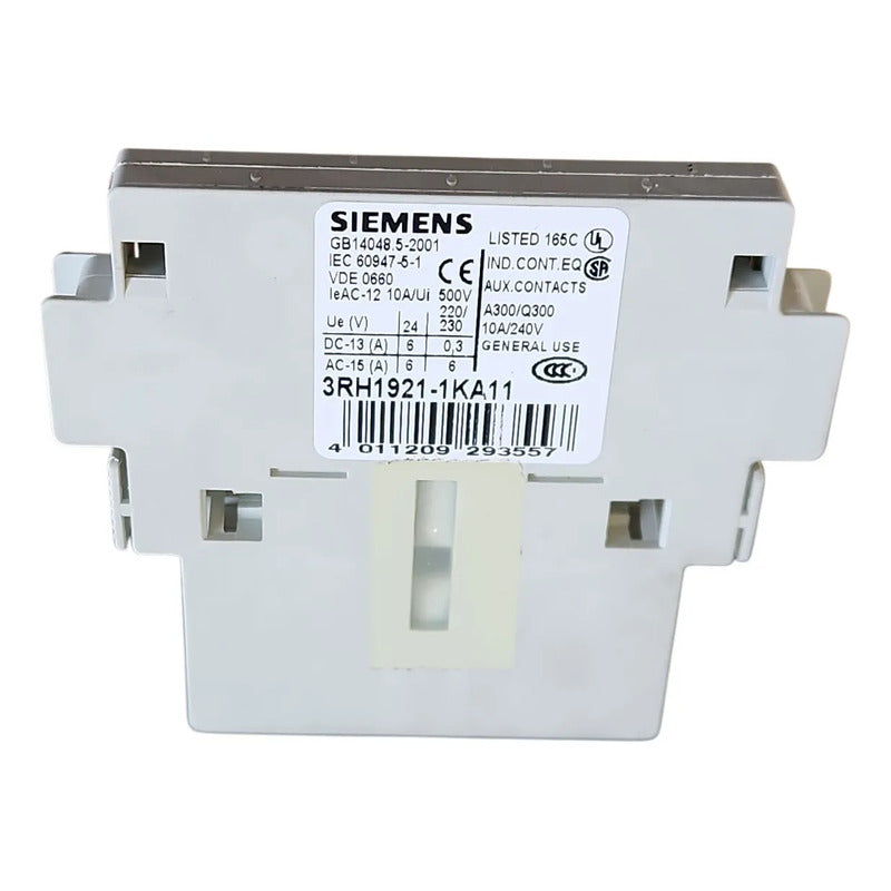 Siemens 3rh1921-1ka11 Bloque De Contactos Auxiliares Sirius