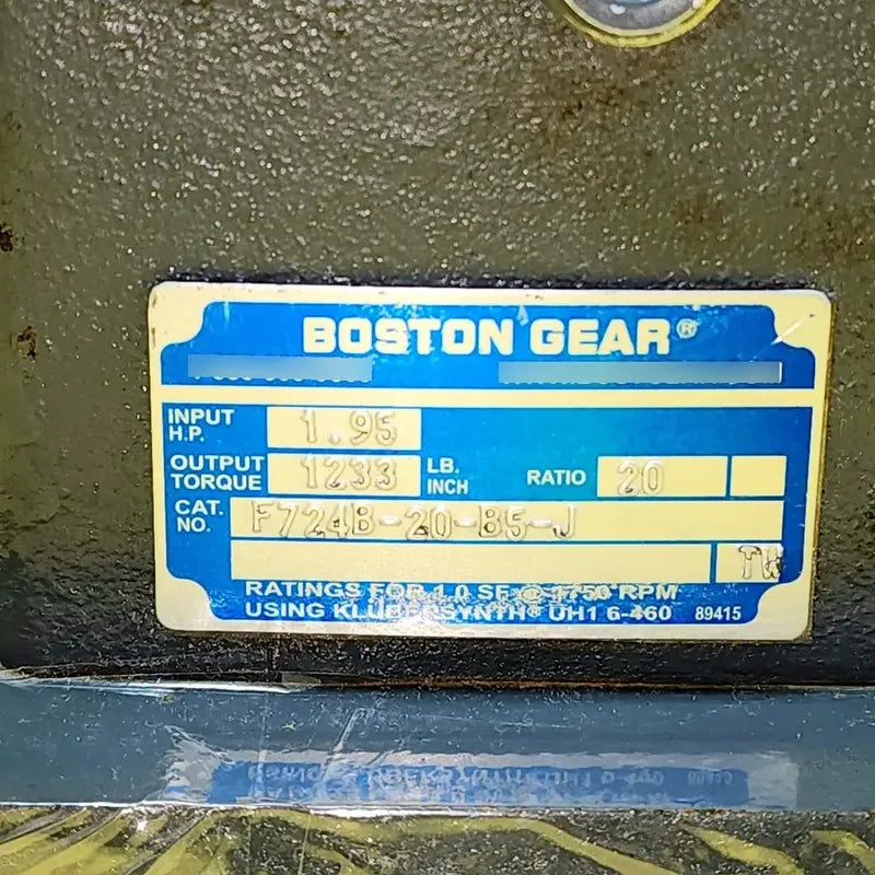 Boston Gear F724b-20-b5-j Reductor De Engranajes Usado