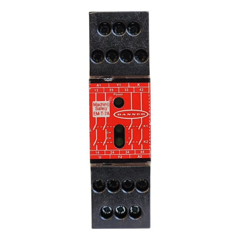 Banner Em-t-7a 52402 Rele De Seguridad 24v 4no