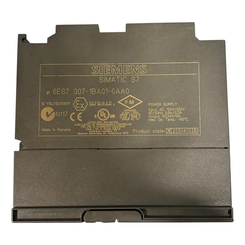 Siemens 6es7307-1ba01-0aa0 Fuente De Alimentación Ps307