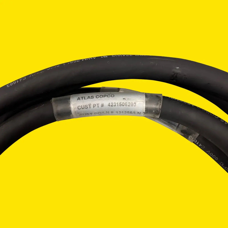 Atlas Copco 4231506203 Cable Industrial De Conexión Negro
